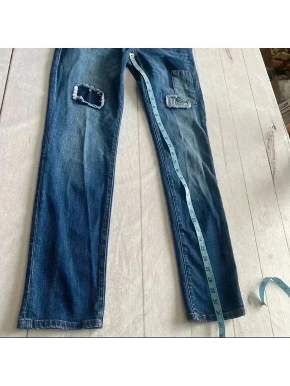 CAbi Slim Boyfriend Patchwork Jeans #5308 Sz 2 - Picture 14 of 16